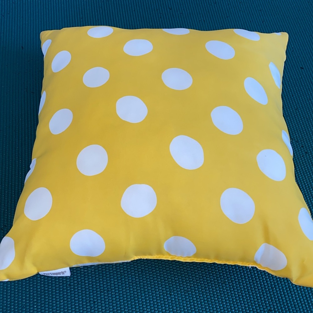 Pier 1 Imports Polka Dots Decorative Throw Pillow 16" x 16"in